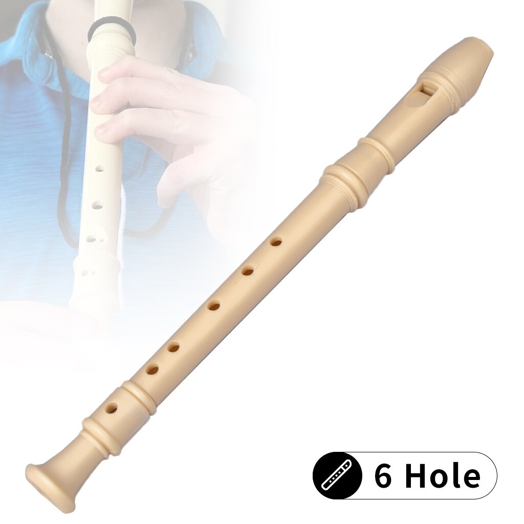 LOMMI Soprano Recorder ABS 6 Holes For Children Beginners’ Instrument C Key Soprano Recorder Flute Descant Recorder Woodwind