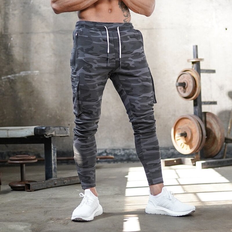 Trendy herrebukser treningsbukser for menn herre løse treningsbukser sportsbukser tight: Multi / M