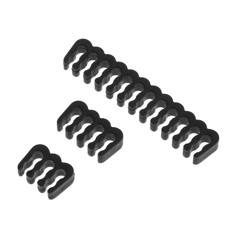 Pp kabel kam /klämma /klämma /dresser för 3.0-3.2 mm kablar svart 6/8/24 stift