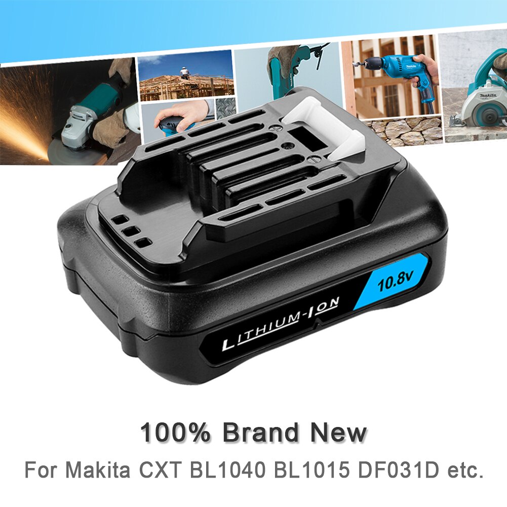 2.0ah 10.8v-12v cxt genopladeligt litiumbatteri til makita  bl1021b bl1041b bl1015b bl1020b bl1040b df331d df031d akku -boremaskine