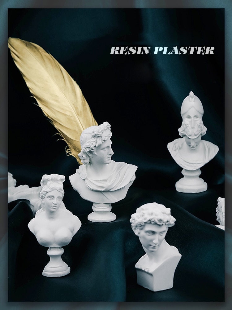 Modelo de yeso, mitología griega, Giuliano, Apollo, Venus, Soraka, cabeza de resina, sesión de fotos, fondo decorativo, accesorios de fotografía