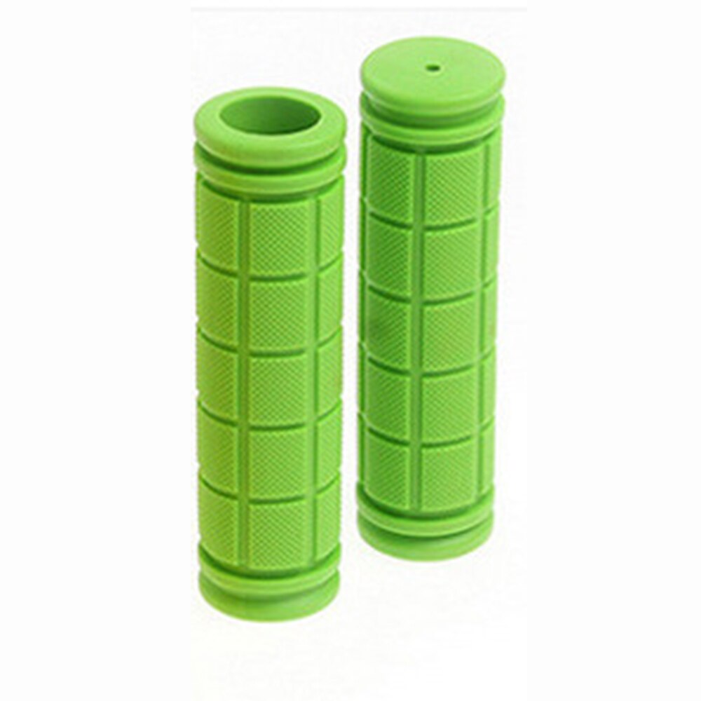 1 pair Grips Rubber MTB Road Bike Grips Handle End Bar Cycling BMX Fixed Gear Handlebar Grips Fixie Bike Parts Non-slip Bar: Green