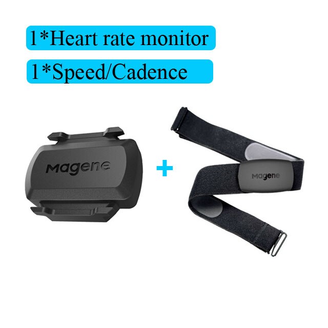 Magene Heart Rate Monitor H64 S3+ ANT+ Bluetooth Bicycle Dual Mode Speed Cadence Sensor Bicycle Computer For GARMIN Bryton XOSS: 1 sensor and 1 H64