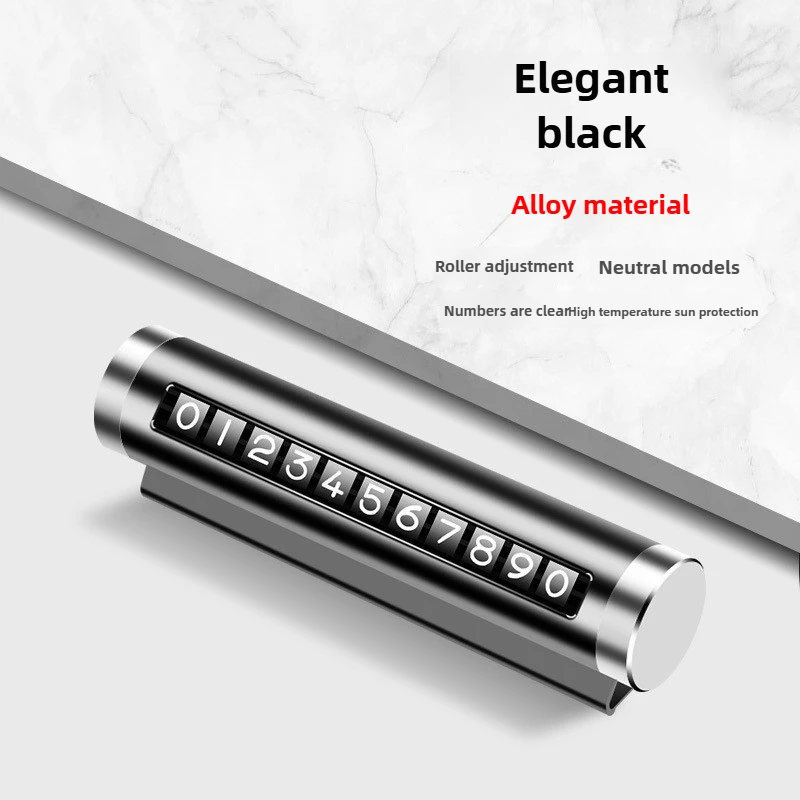 ​​Digital Parking Timer Card Plastic Adjustable Time Display Vehicle Dashboard Accessories for Drivers Traffic Management Tool​​: Clear