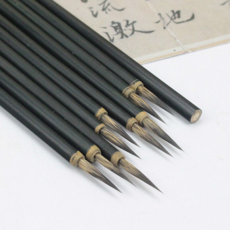 I-MART Chinesisches Kalligraphie-Set – Mit 4 Pinseln, Tintenstein, Wasserschale & Siegel, Für Kanji & Sumi-e