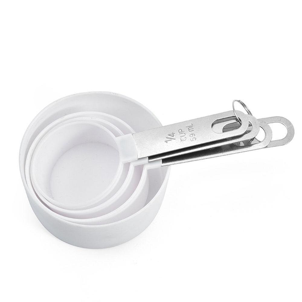 4pcs Stainless Steel Measuring Cups Spoons Kitchen Baking Cooking Tools Set Measuring Cup And Spoon: C-4pcs