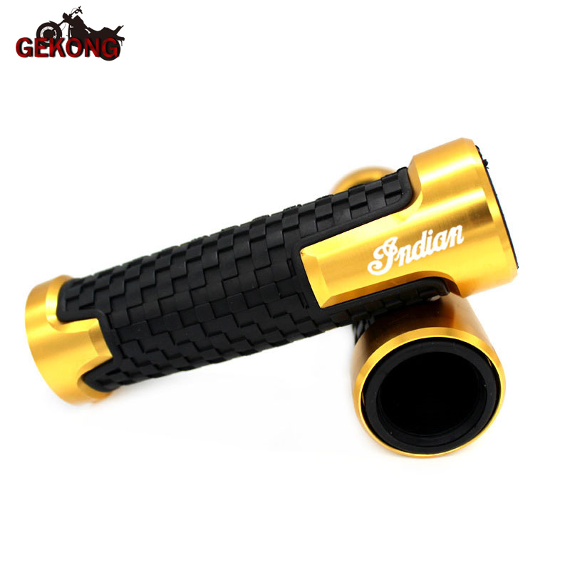 Fit For Indian FTR 1200 S FTR1200 Carbon / Rally Chief VINTAGE Scout Motorcycle Handlebar Hand Grips Handle Bar End Cap: Gold