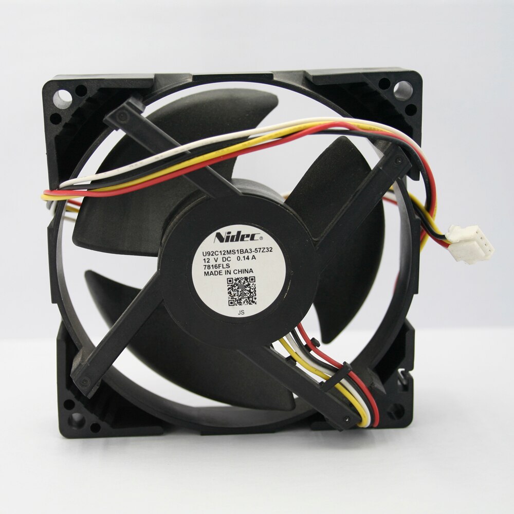 Original Nidec U92C12MS1BA3-57Z32 DC 12V 0.14A 9cm 90mm for refrigerator cooling fan