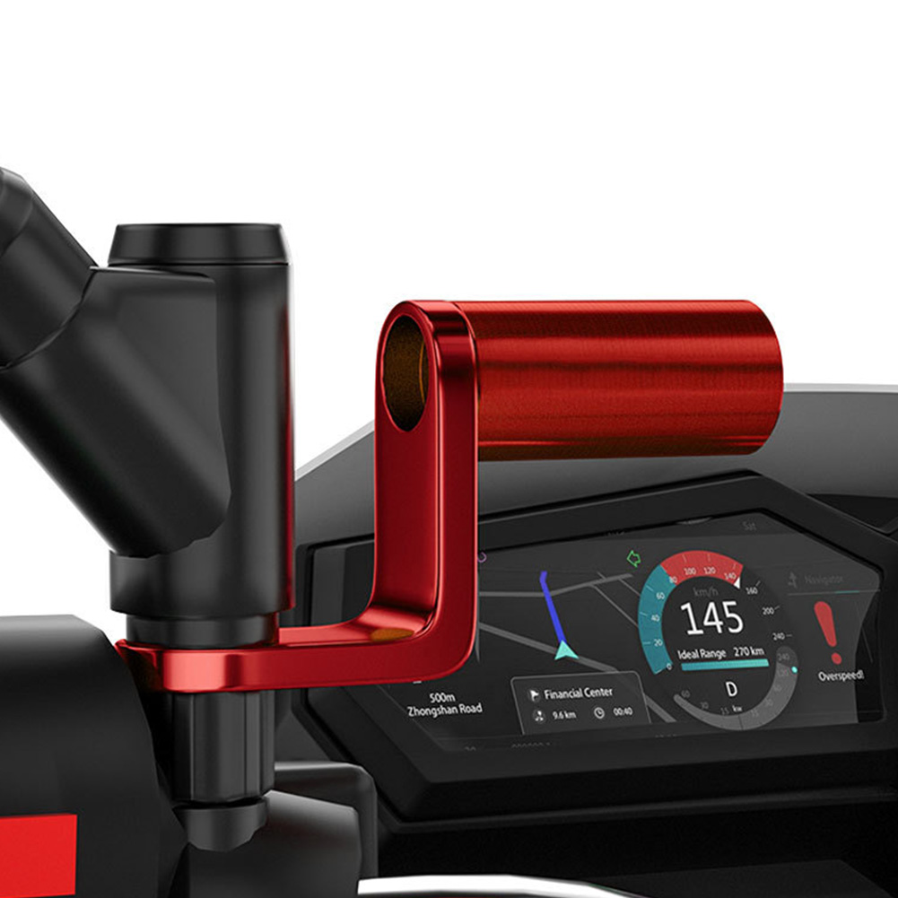 Aluminum Alloy Motorcycle Retrovisor Mirror Mount, adaptador do guidão, suporte do telefone móvel, suporte de expansão