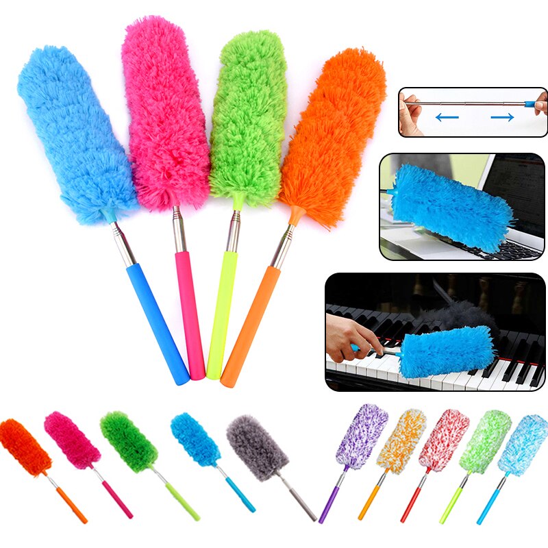 Microfiber Duster Brush Extendable Hand Dust Cleaner Anti Dusting Brush Home Air-condition Car Furniture Cleaning
