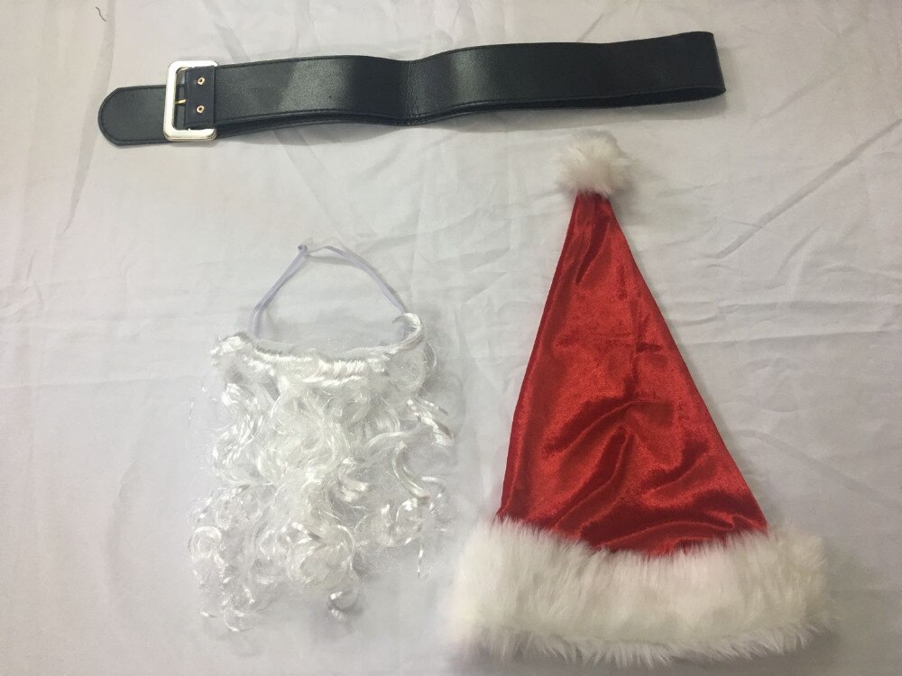 6 st lyxiga juldräkter röd jultomtekostym vuxna juluniform herrkostym