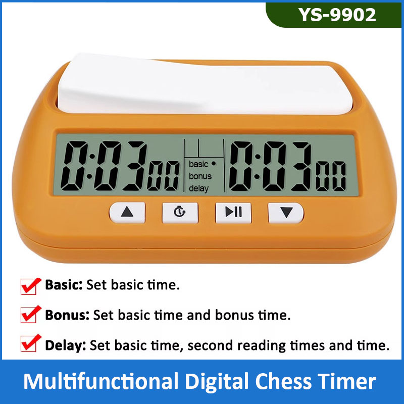 YS-902/YS-9901 Professionele Schaakklok Tel Omhoog Multifunctionele Digitale Schaaktimer Bordspel Stopwatch