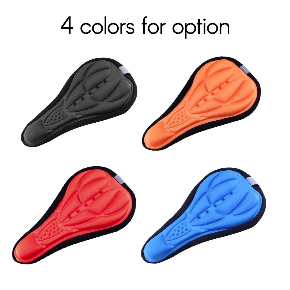 Fundas para asiento de bicicleta, funda de cojín blanda 3D de esponja de alto rebote, almohadilla de protección para deportes de bicicleta al aire libre