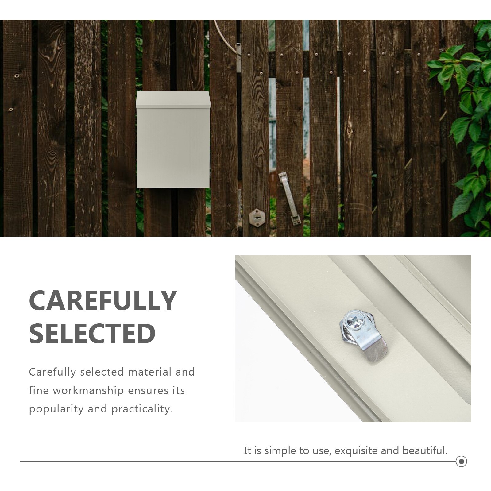 Wall-mounted Mailbox Iron Letter Container Home Mailbox Delicate Letter Box