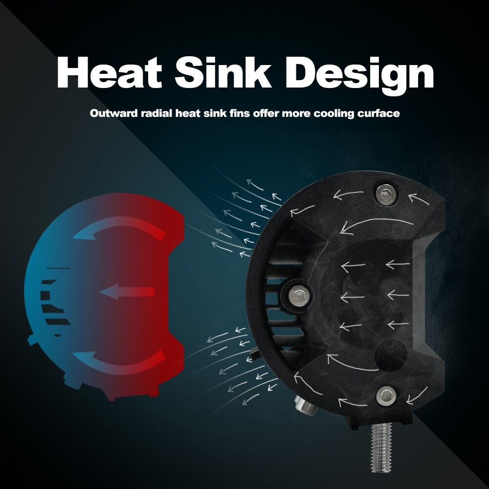 4-inch 60W LED Strip Light Working Refit Off-road Vehicle Light Roof Strip Light