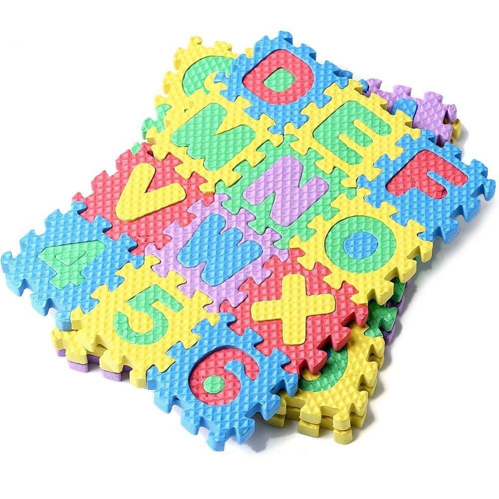 36Pcs Alfabet Puzzel Kleurrijke Mini Educatief Speelgoed Kinderen Alfabet Letters Cijfer Foam Mat