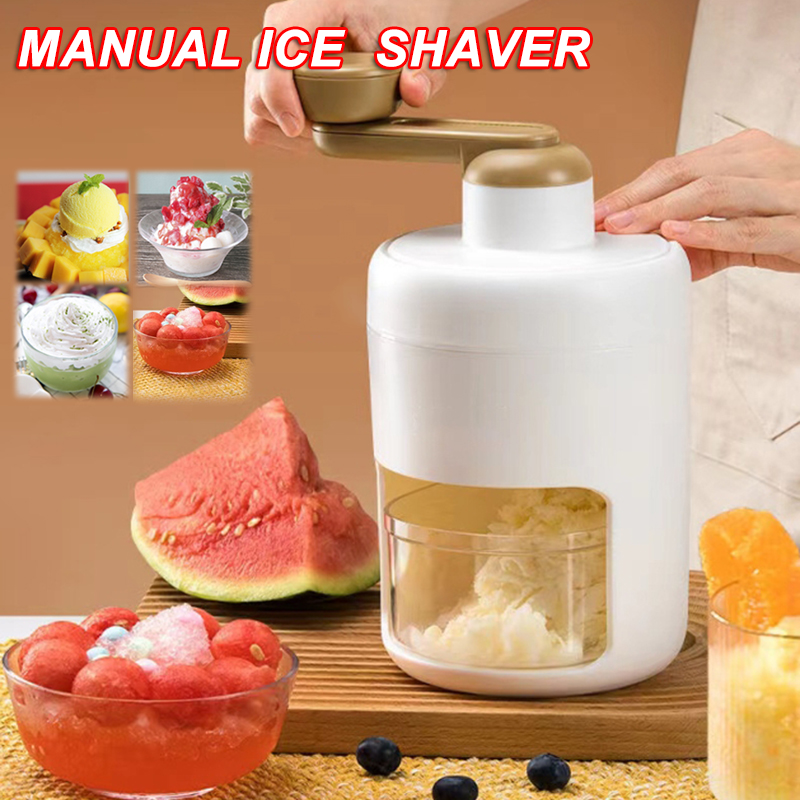 Triturador de gelo multifuncional com alça, barbeadores portáteis manuais, Ice Slush Maker, triturador de gelo DIY, Cozinha Fun Drinks Tools, Novo, 2022