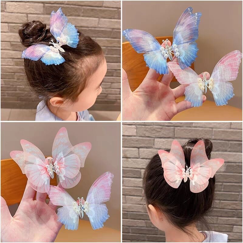 1 Uds. Nuevos horquillas de mariposa de ensueño en movimiento para bebés, pinzas para el cabello para niñas, sombreros para niños, accesorios bonitos para el cabello para niños