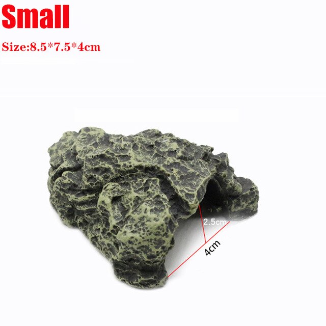 Reptile Hiding Cave Lizard Snake Turtle Hide Rest Cave Reptiles House Basking Hide Habitat Aquarium Landscaping Terrarium Decor: A