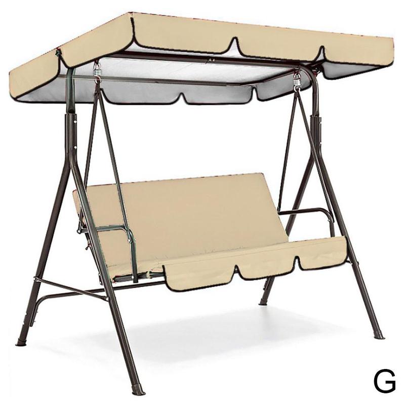 3 Seat Swing Luifels Zitkussen Cover Set Patio Schommel Hangmat Vervanging Stoel Set Cover Schommel Tuin Waterdichte Z6A5: Sky Blue