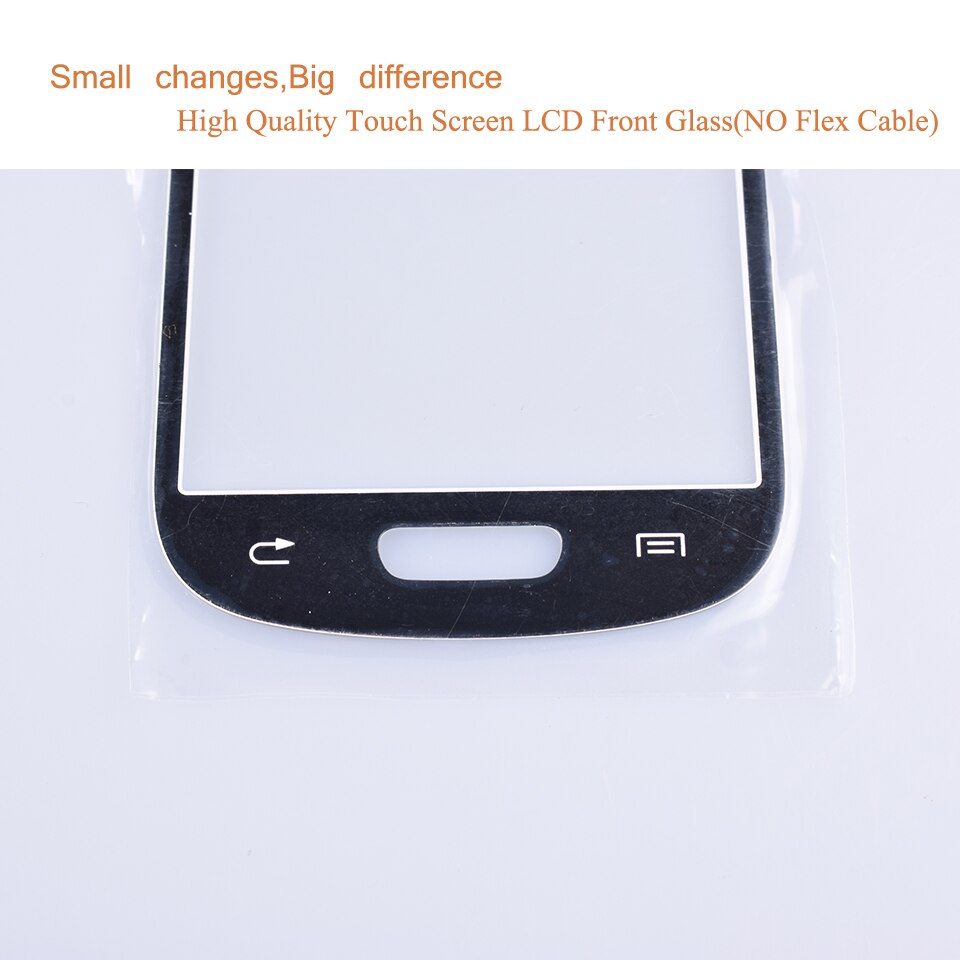 Voor samsung galaxy s iii mini  s3 mini  i8190 touchscreen front glas paneel touchscreen lcd buitenlens gt -i8190 gt-i8190n 4.0 "