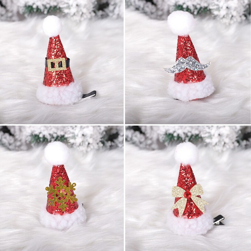Kerst Leuke Kerst Hoed Haarspeld Volwassen Kinderen Haarspeld Dames Levert Kerstmuts Sneeuwvlok Boog Haar Accessoires