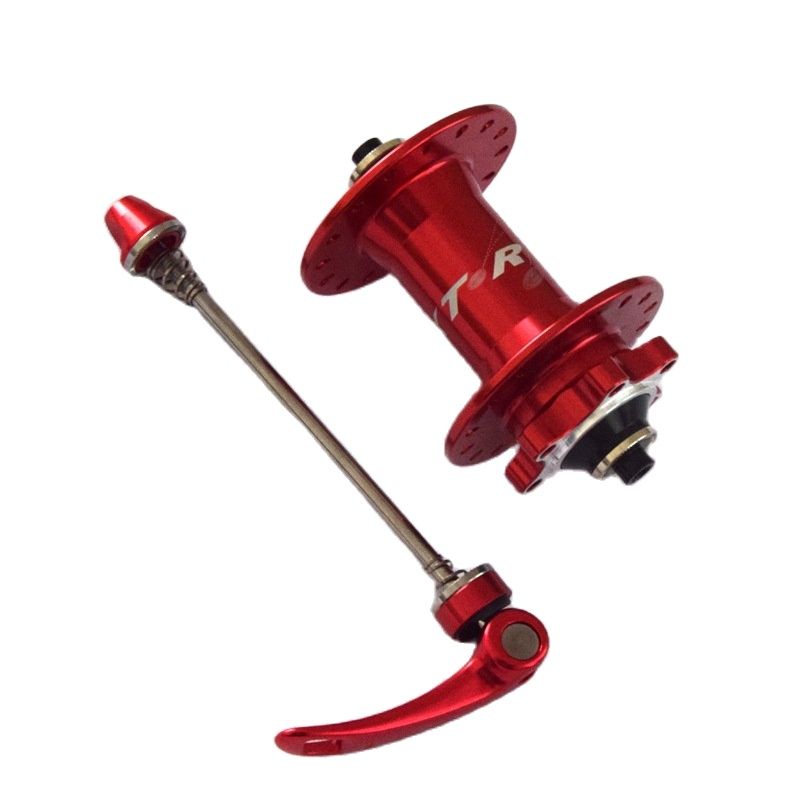 Mountain Bike Hub 11 Speed 32 Holes Cassette Front+Rear Freehub Disc Brake NBK Sealed Bearing Hub QR Bicycle Accessories: Red front hub