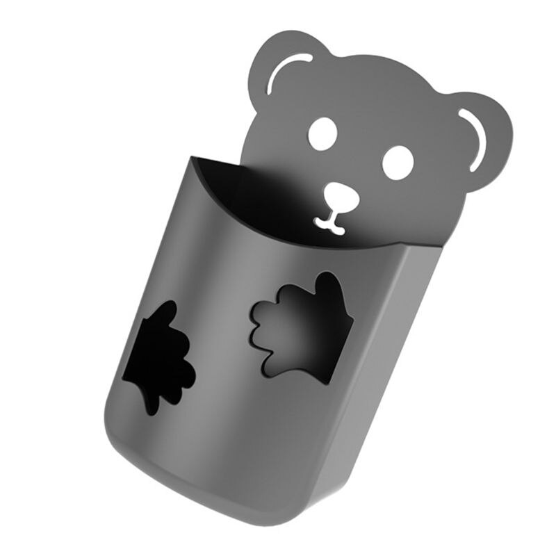 Bear Storage Rack Wall Mounted Storage Box Remote Control Storage Organizer Case: Default Title