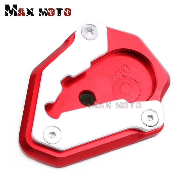 Motorcycle CNC Kickstand Voet Side Stand Extension Pad Ondersteuning Plaat Vergroten Stand Cover Voor Ducati 848 1098 1199