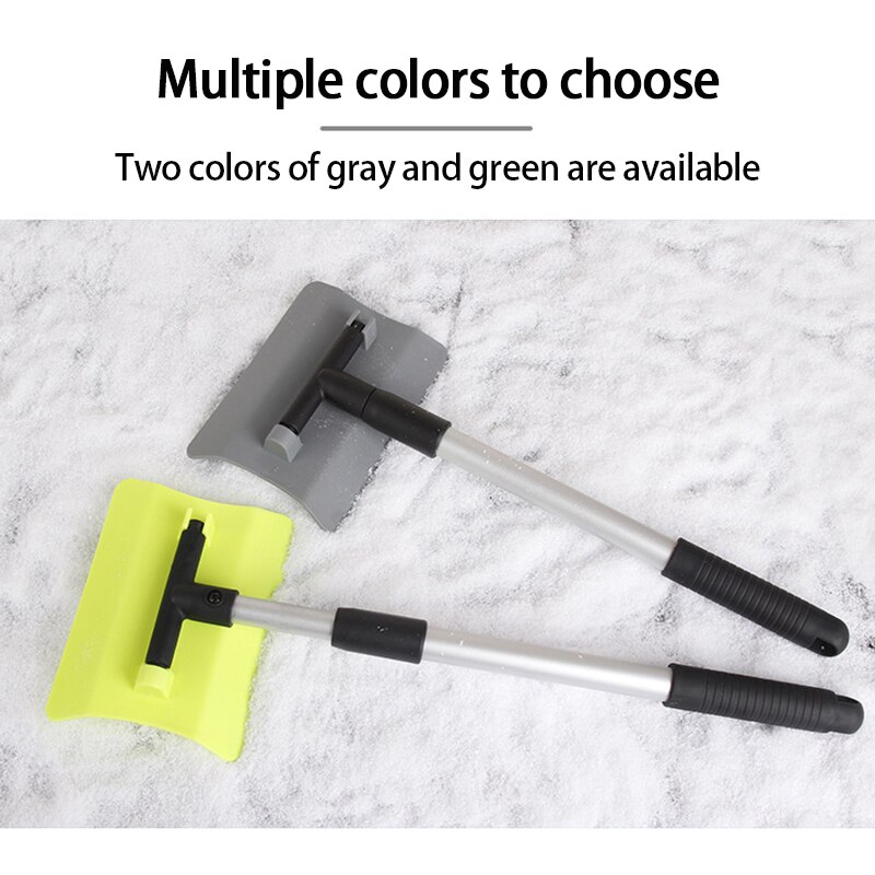 1Pcs Retractable Winter Car Snow Shovel Snow Cleaning Glass Deicing And Frosting 180 Degree Rotating Aluminum Alloy Ice Scraper