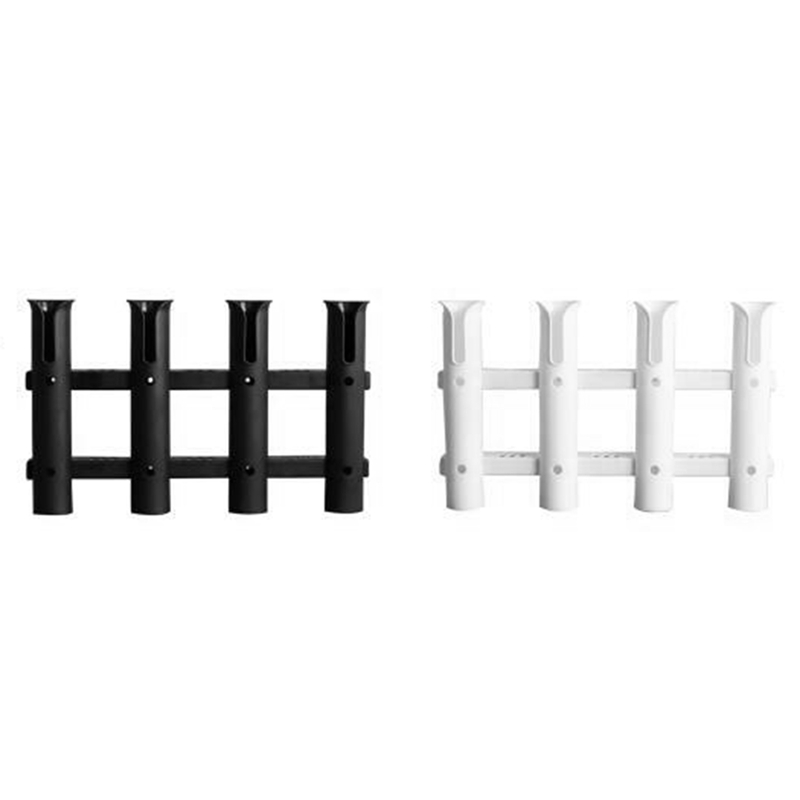 Supports Muraux Pour Cannes à Pêche Lot De 2 - Rangement Vertical Jusqu'à 18 Cannes, Diamètre 0.12-0.75 Pouce, ABS Robuste