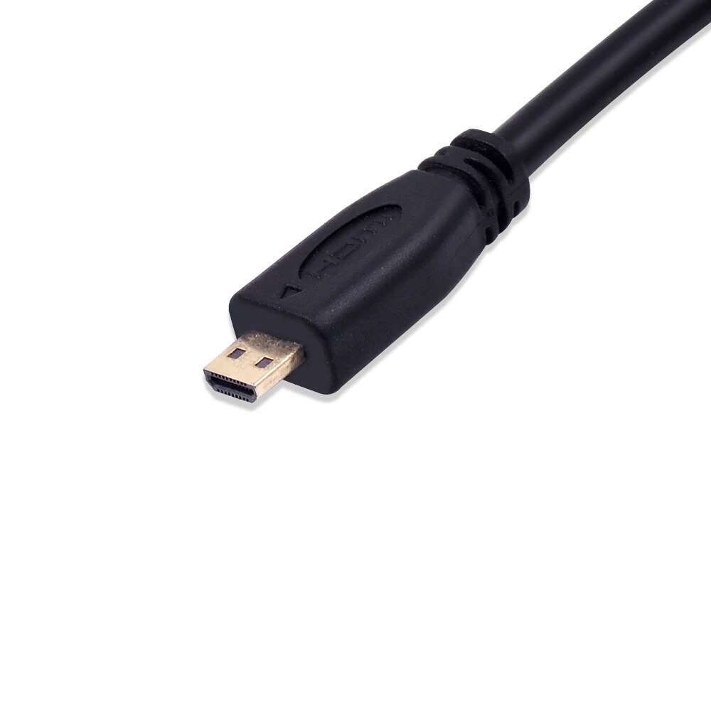 Micro HDMI Input to VGA Output Female Video Cable Converter Adapter miniature HDMI to VGA for digital camera MP4 to HDTV