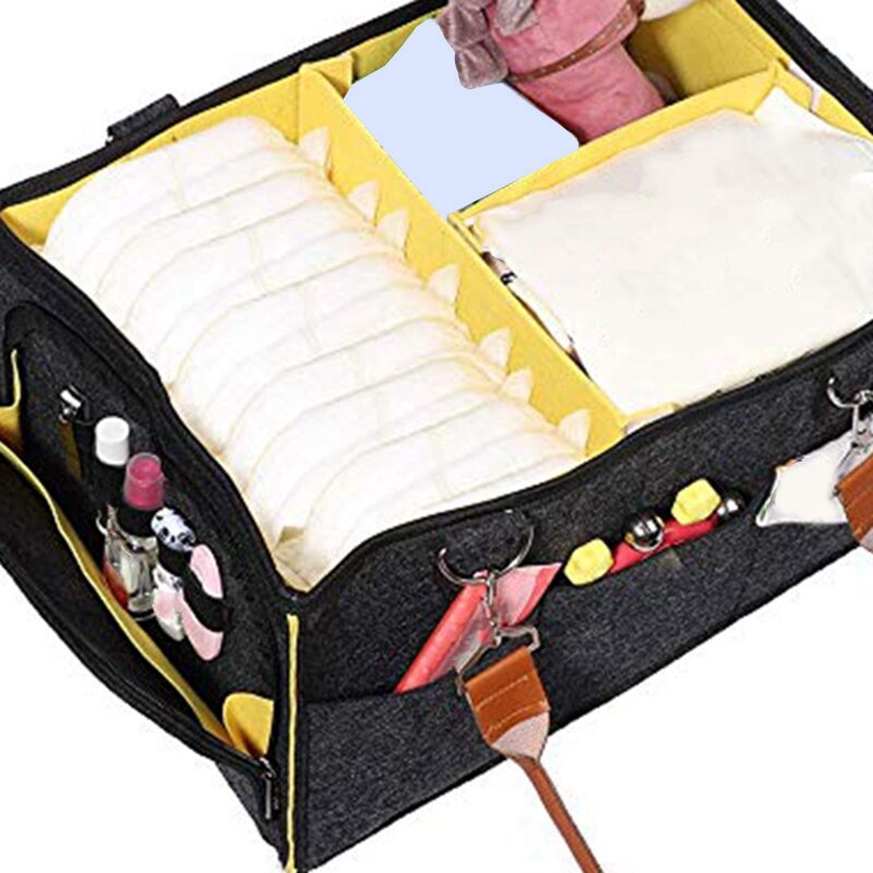 Tragbare Baby Windel Caddie Organizer Tote Windel Caddie Organizer Große Größe Kindergarten Wesentliche Lagerplätze für Ändern Tisch oder