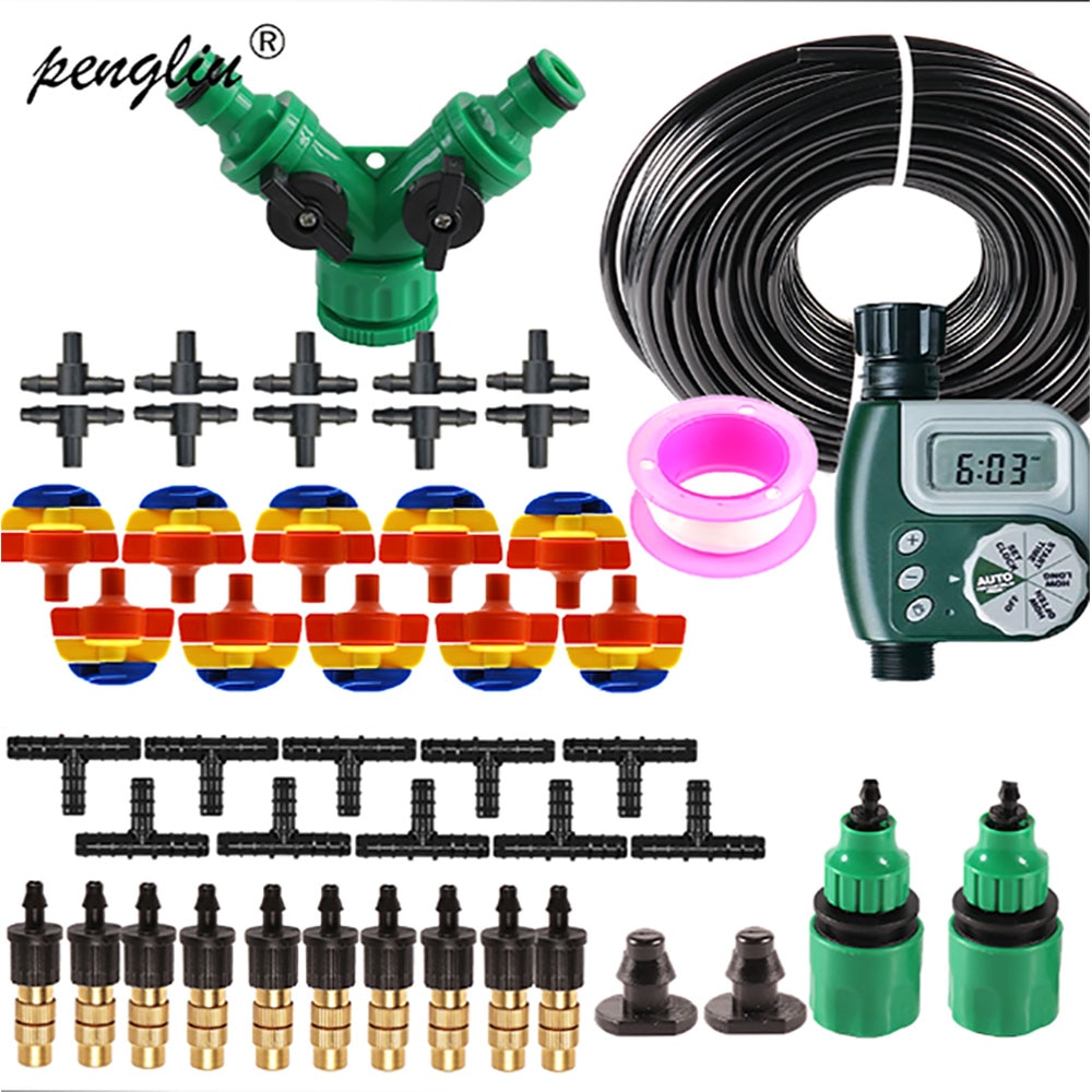 Automatic Micro Home Drip Irrigation Watering Kits In Watering With Timer Adjustable Intelligent Irrigation Control Device