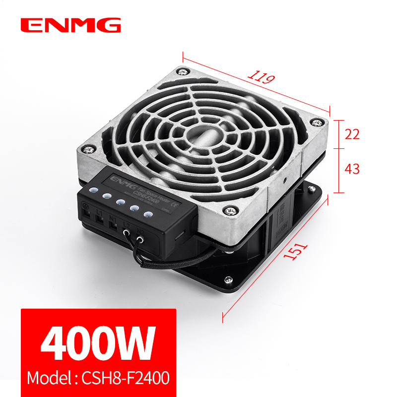 ENMG Aluminum Fan Heater CSH8 400W Cabinet Moisture and Dehumidification Constant Temperature Anti-Condensation Air Conditioner: Orange