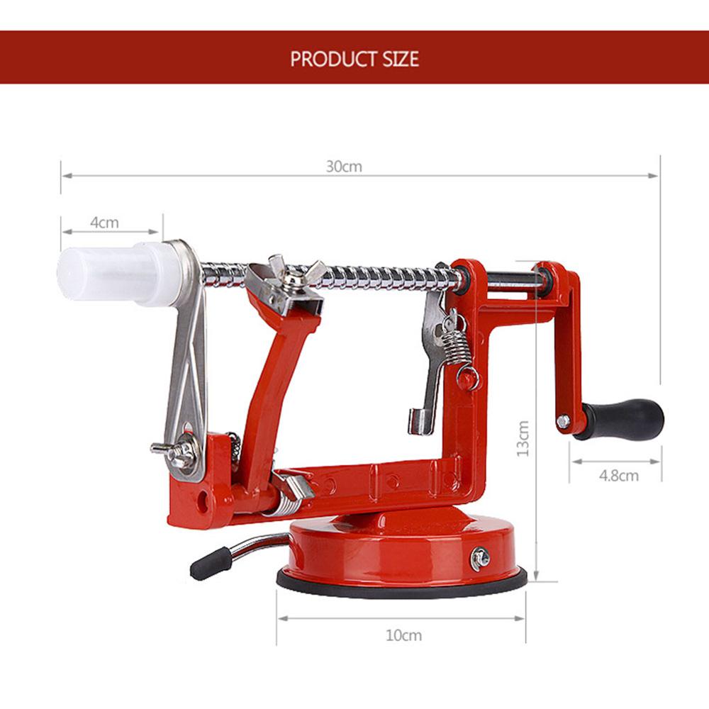 Apple Peeler Corer Stainless Steel Slicer Peeler Spiral Apple/Potato Peeler Slicer Corer Durable Duty Blade Multicolor Peelers