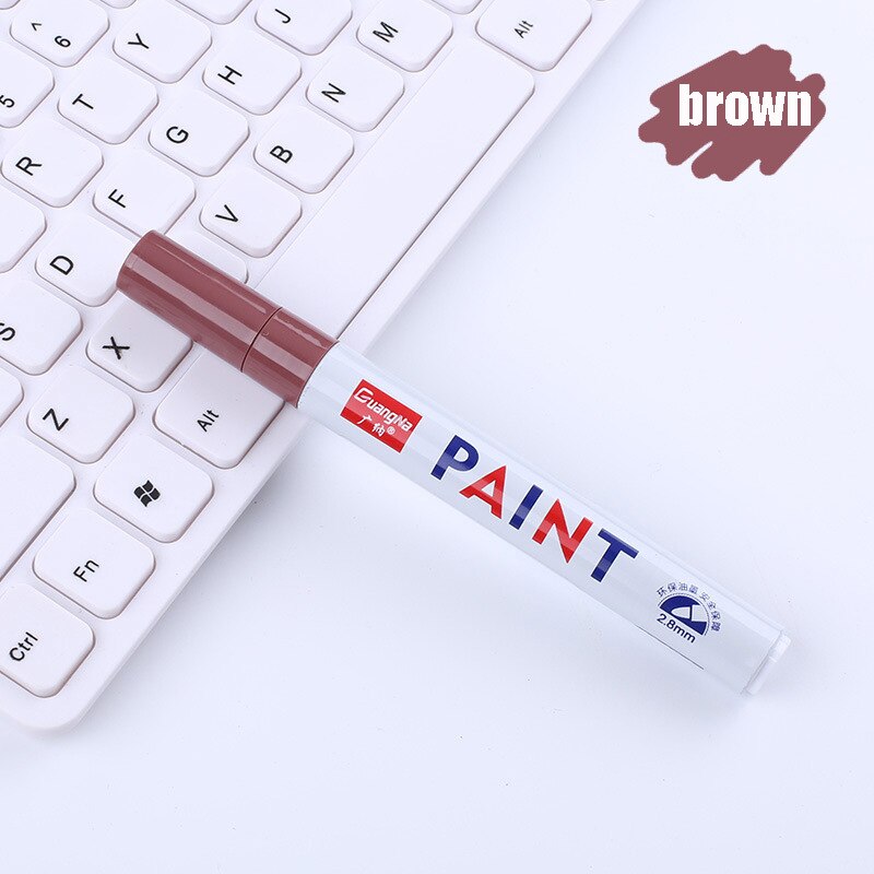 fliesen Marker reparatur Zauberstab Kuli weiß zement Marker geruchlos ungiftig geeignet autolack Marker stifte für fliesen fußboden fliesen: Braun