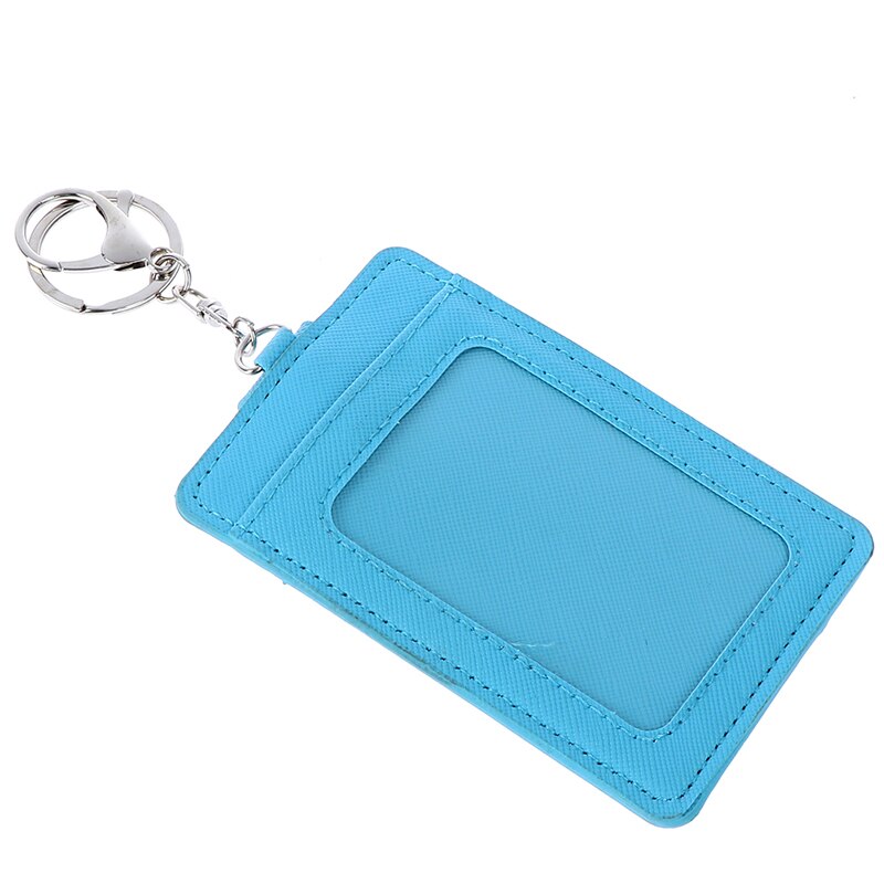 Portadores de identificación tarjetero para tarjetas de crédito bancarias Unisex, PU para tarjetas de visita Funda de cuero, fundas para tarjeta de identificación sin cordón: Blue