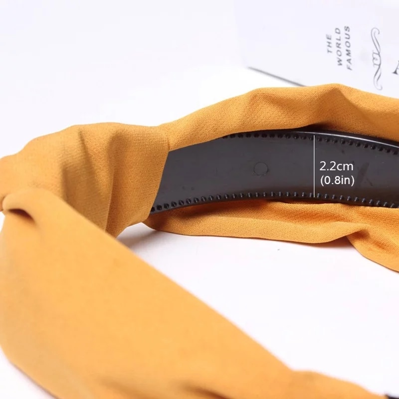 Einfarbig Haarbänder Turban Haar Lünette Nicht-Unterhose Zahn Frauen Elastische Stirnband Zwischen Knoten Haar Zubehör