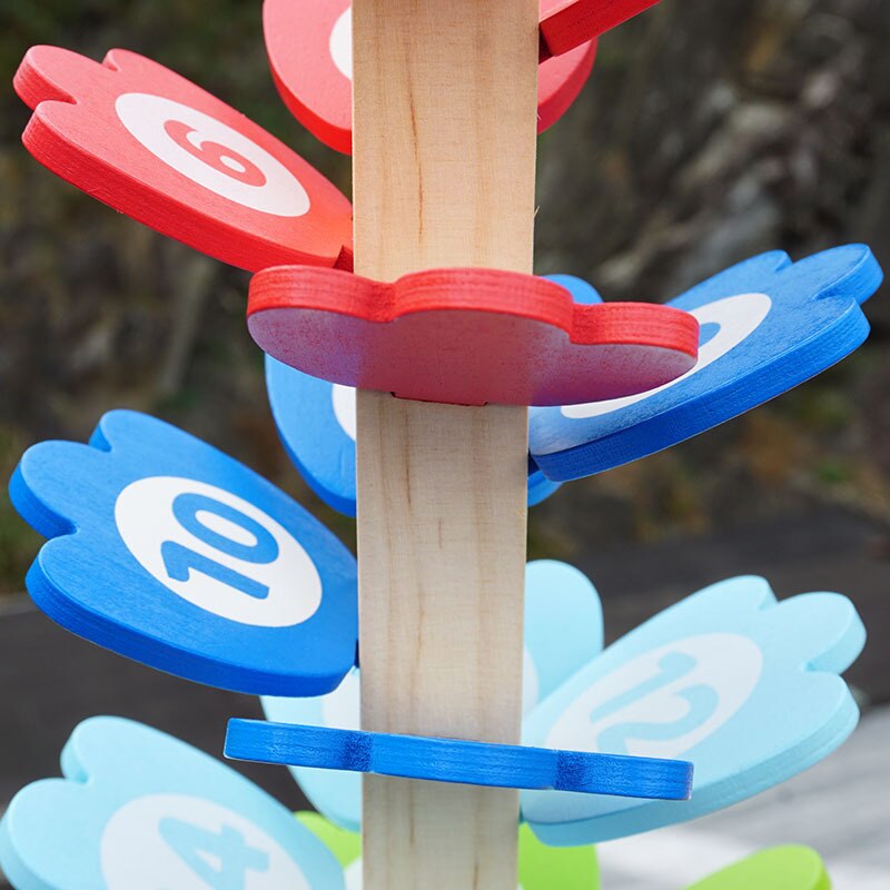 Wooden Rainbow Tower Tree With Number