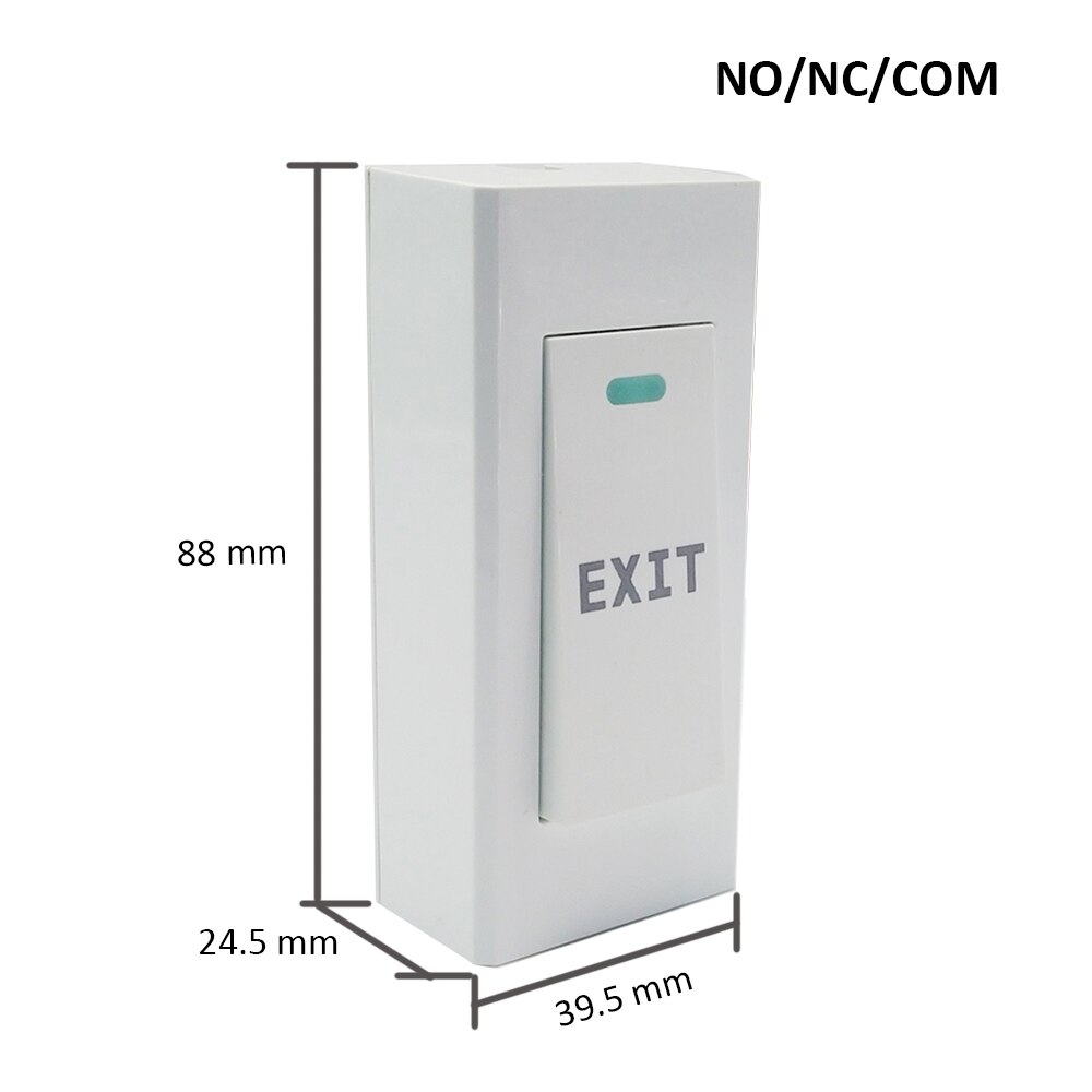 Press Push Exit Electronic Lock Release Switch Optional No Touch Door Access Control Exit Button: M3D NO NC COM