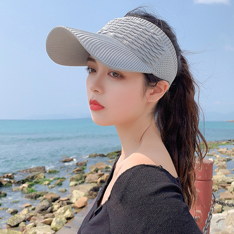 Summer Women's Empty Top Duck Tongue Baseball Cap Sun Visor Hip Hop Golf Cap Outdoor Sports UV Sunscreen Sun Hat