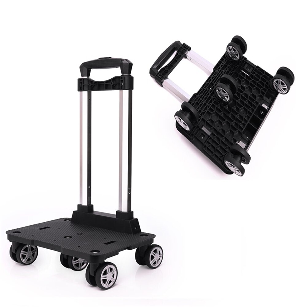 Folding Compact Lightweight Premium Luggage Cart Travel Backpack Trolley Hand Aluminium Alloy Non-Folding: P 4