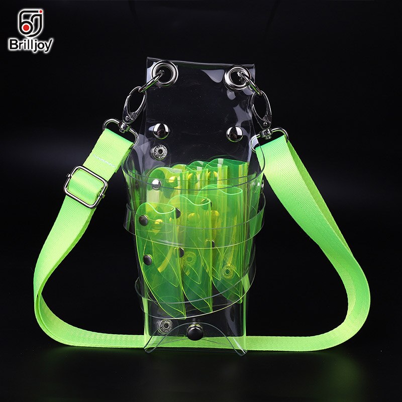 Brilljoy Lightweight Hairdressing Tool Bag pvcTransparent Cutting Scissor Barber Hair Scissor Bag Pouch Hairdressing Scissor Bag: Scissors bag Green