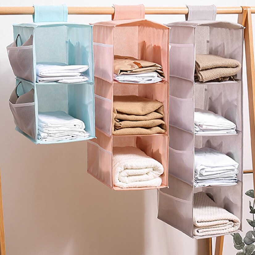 Multifunction Hanging Storage Bag for Cloth Wardrobe Hangers Clothes Organizer Storage Underwear Bag Room Organizer