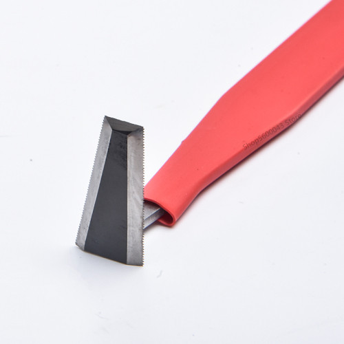 Herramienta de corte de acero de tungsteno con dientes afilados, cuchillo de acero de tungsteno, herramienta de modelado de recorte áspero de cerámica DIY, herramienta de escultura de barro: No.3