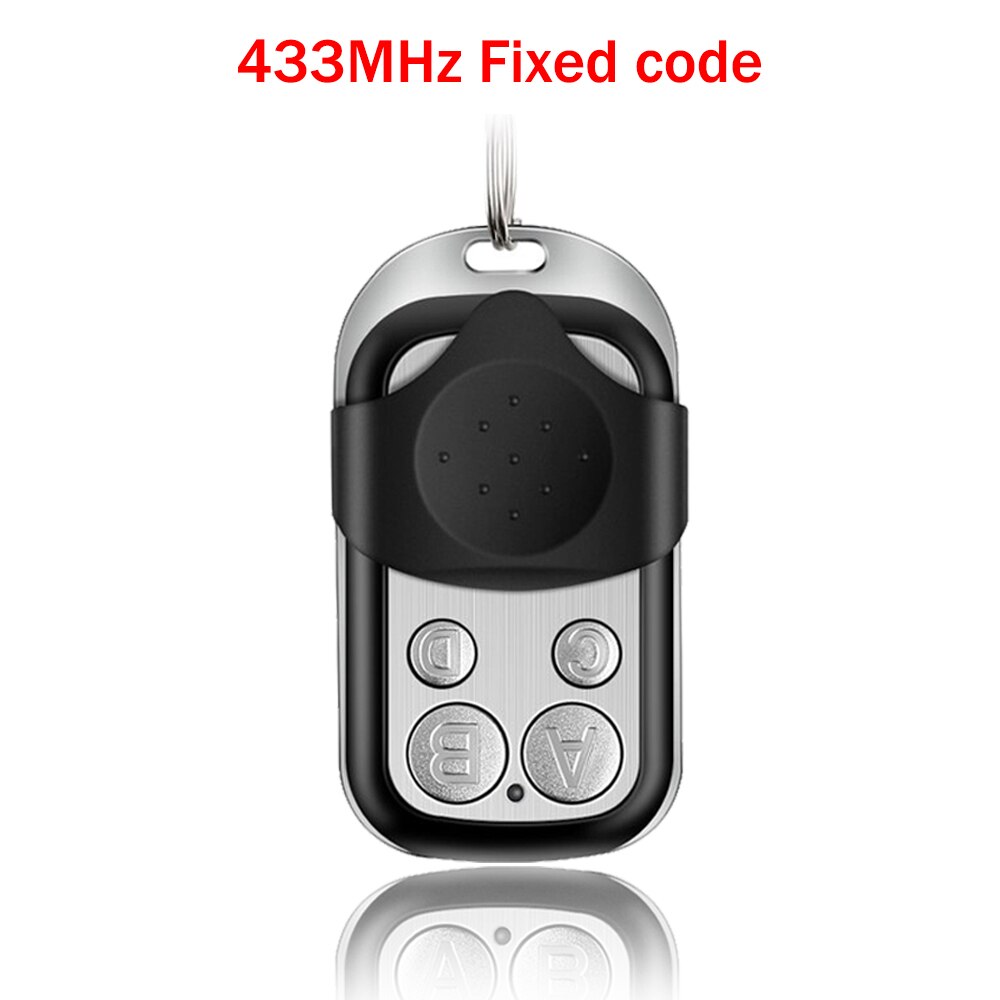 Duplicateur d'ouvre-porte de Garage à distance 433mhz télécommande code roulant ou code fixe pour commande de garage de contrôle de porte: only fixed code