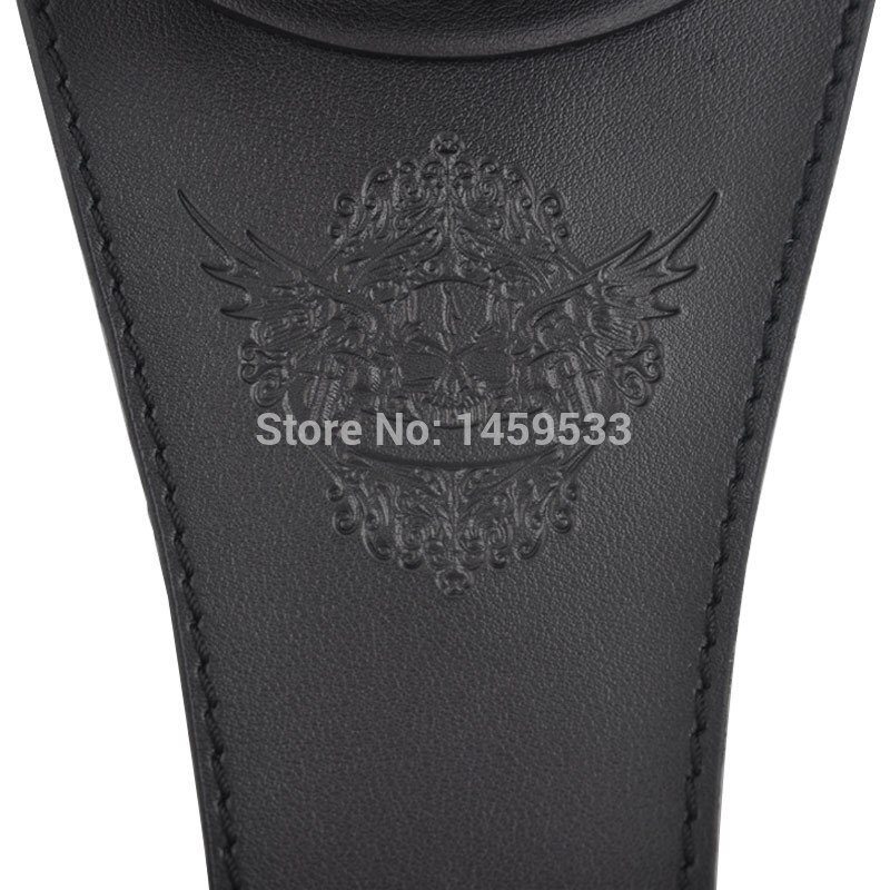 Premium slidstærkt temperament sort læder retro brændstoftank taske pose passer til harley sportster  xl883 1200