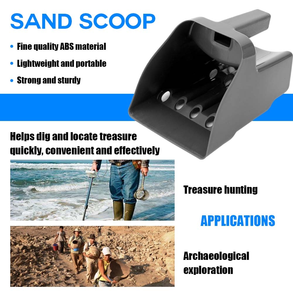 Metaldetektor sand scoop letvægts prospektører scoop metaldetektor spand sand skovl sten scoop metaldetektor tilbehør