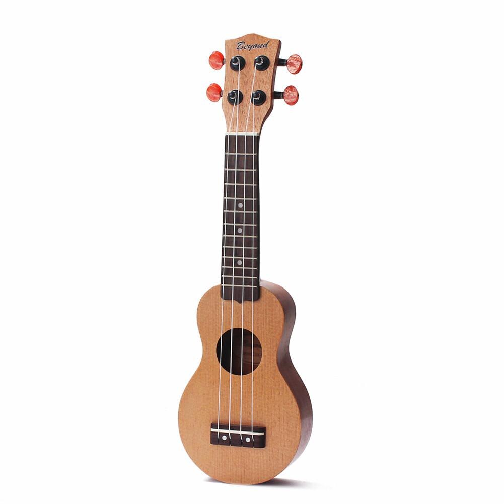 Irin 17 tommer redwood mini lomme guitar ukulele musikinstrument legetøj med taske